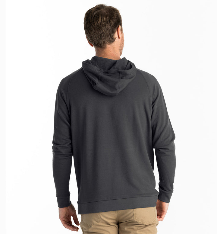 Free Fly Men's Bamboo Lightweight Fleece Hoodie - BLACK SAND - Sun Diego Boardshop