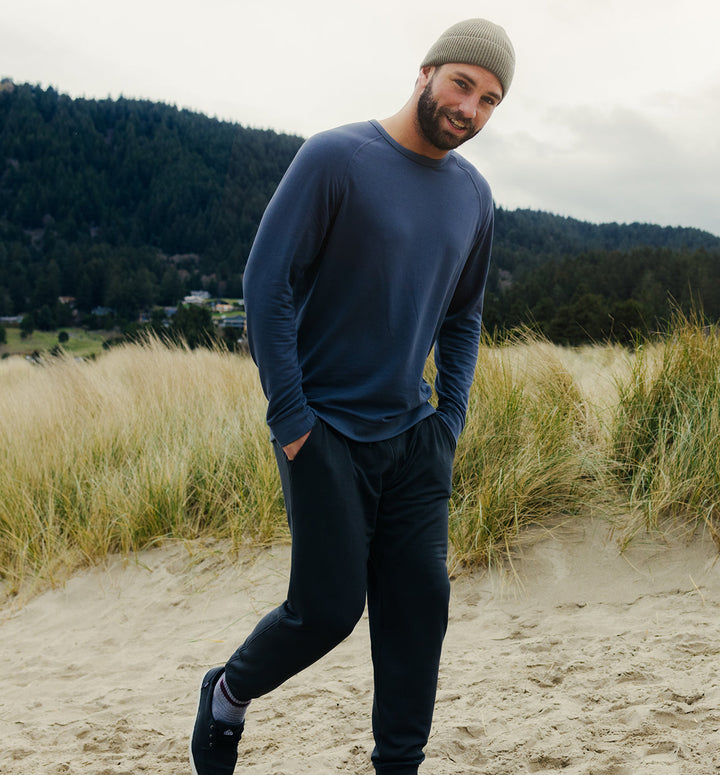 Free Fly Bamboo Lightweight Fleece Jogger - Black Sand