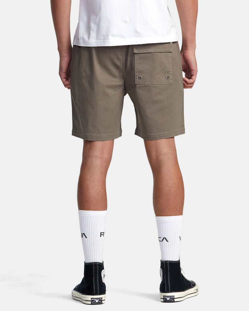 Rvca Escape Elastic Waist Walkshorts 17"” - Mushroom - Sun Diego Boardshop