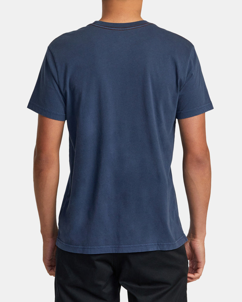 RVCA PTC II PIGMENT TEE - MOODY BLUE - Sun Diego Boardshop