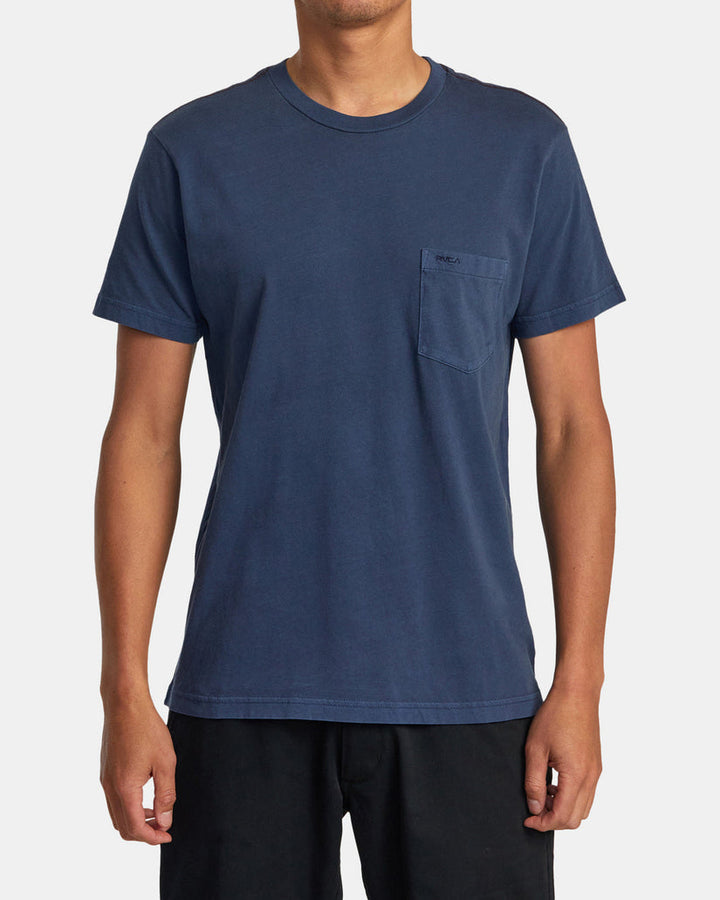 RVCA PTC II PIGMENT TEE - MOODY BLUE - Sun Diego Boardshop