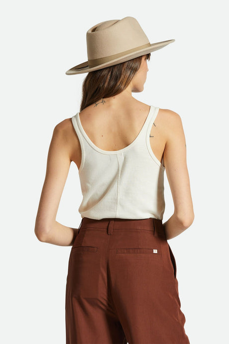 Brixton Carefree Organic Garment Dyed Scoop Neck Tank - WHITE SMOKE - Sun Diego Boardshop