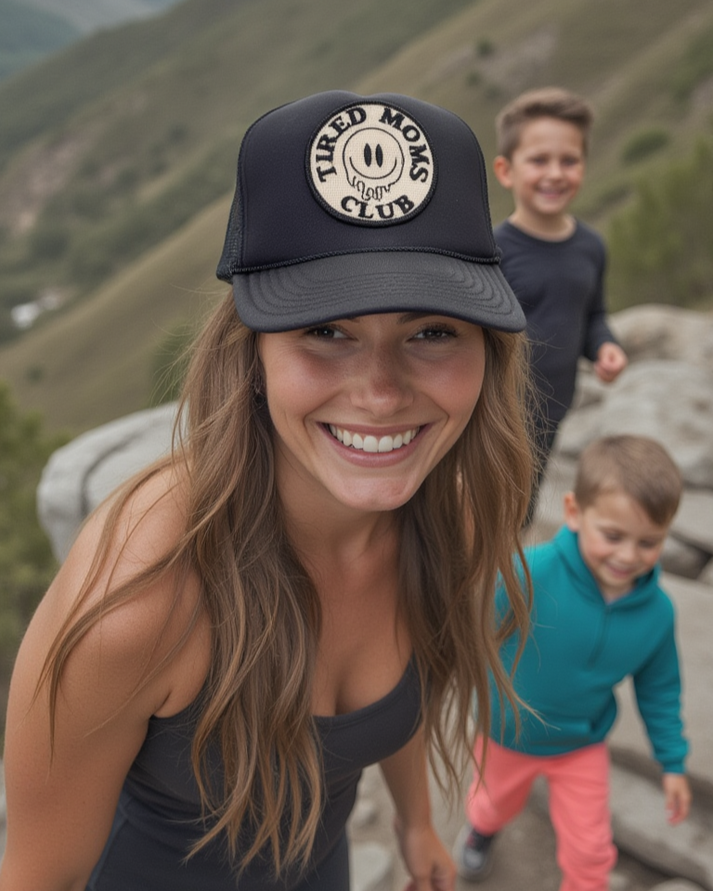That Friday Feeling Tired Moms Club Trucker Hat - Black - Sun Diego Boardshop
