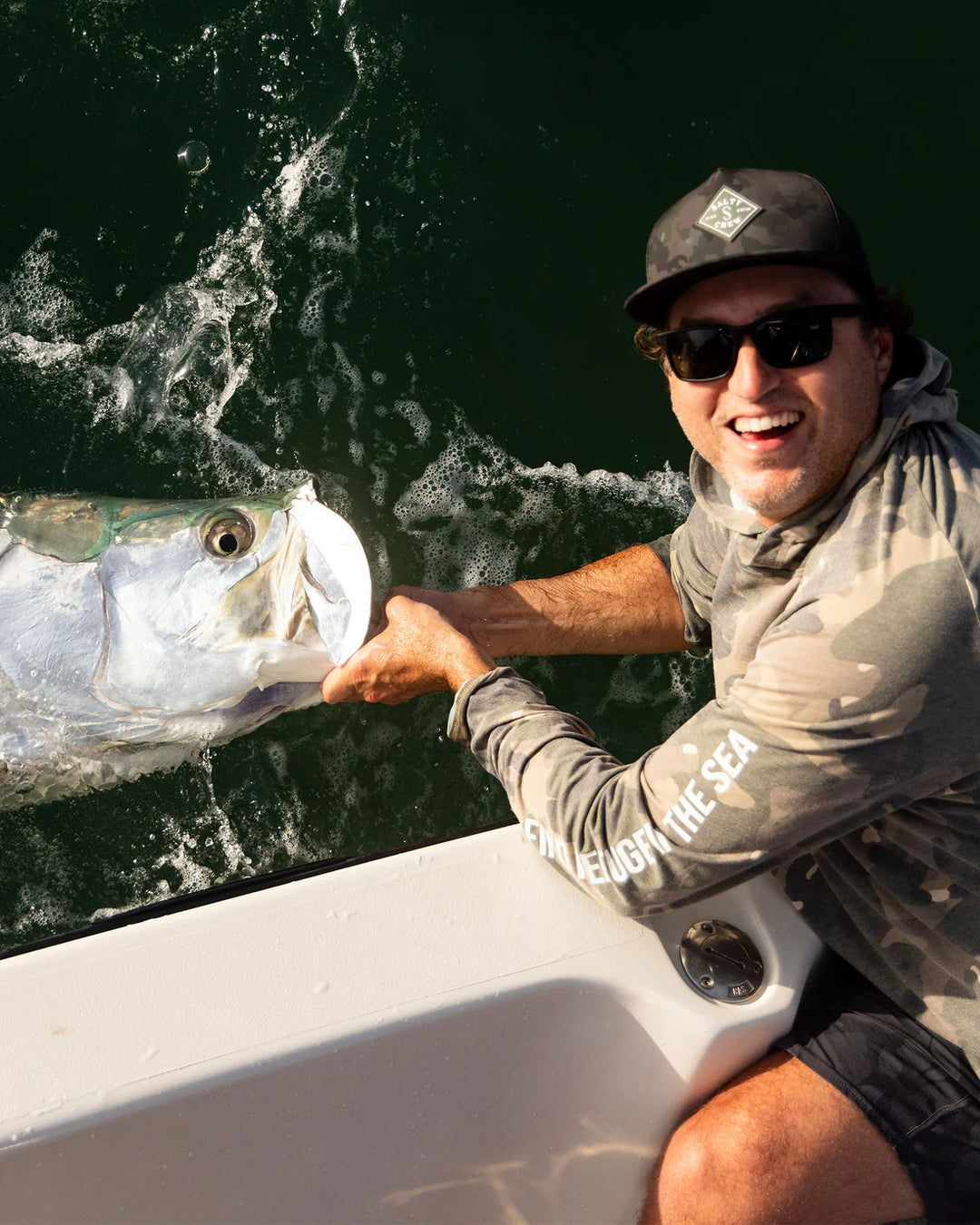 Salty Crew Mariner Lite UV Hoodie - Green Camo - Sun Diego Boardshop