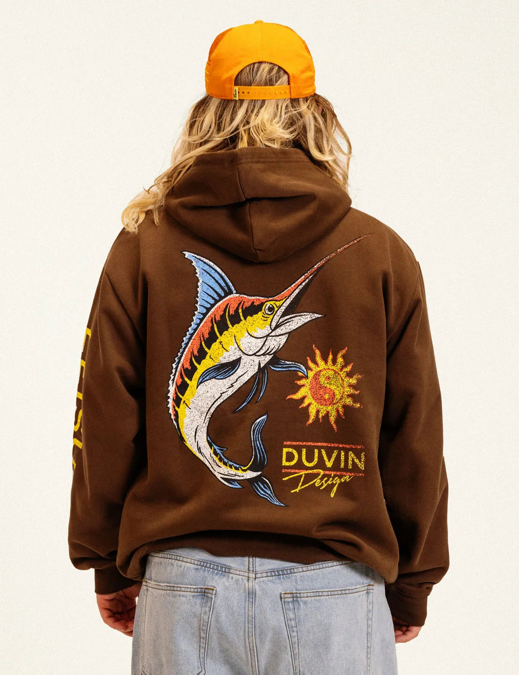 Duvin Men's Sailfish Hoodie - Brown - Sun Diego Boardshop