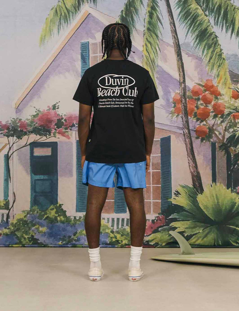 Duvin Beach Club Tee - BLACK - Sun Diego Boardshop