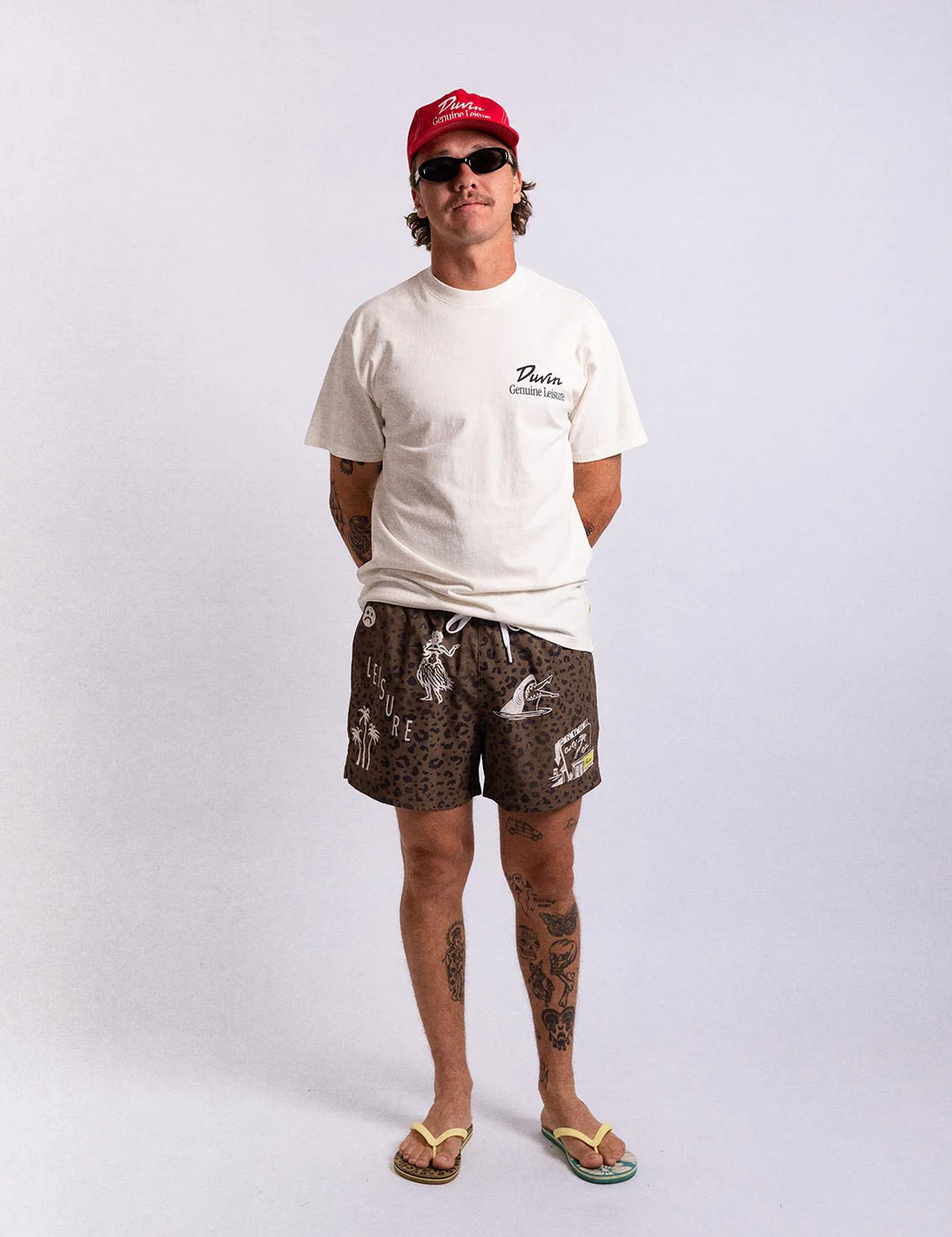 Duvin Men's Club Swim Short - Brown - Sun Diego Boardshop