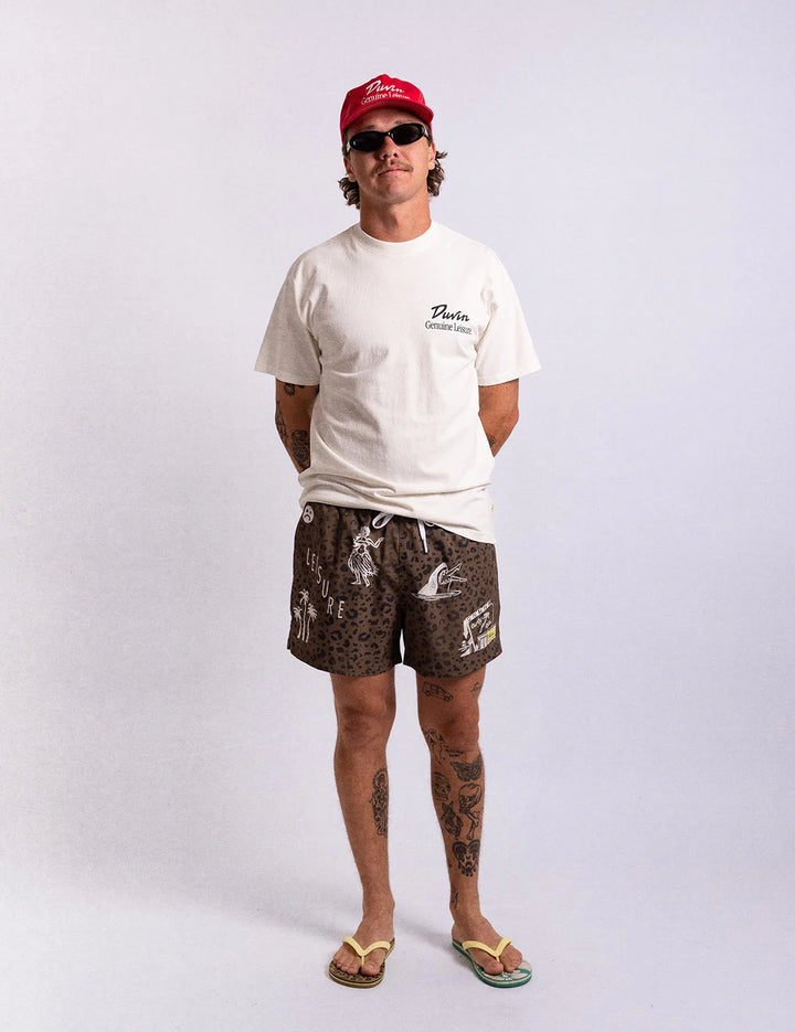 Duvin Men's Club Swim Short - Brown - Sun Diego Boardshop