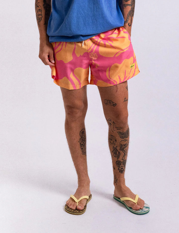 Duvin Men's Paradise Swim Short - Pink - Sun Diego Boardshop