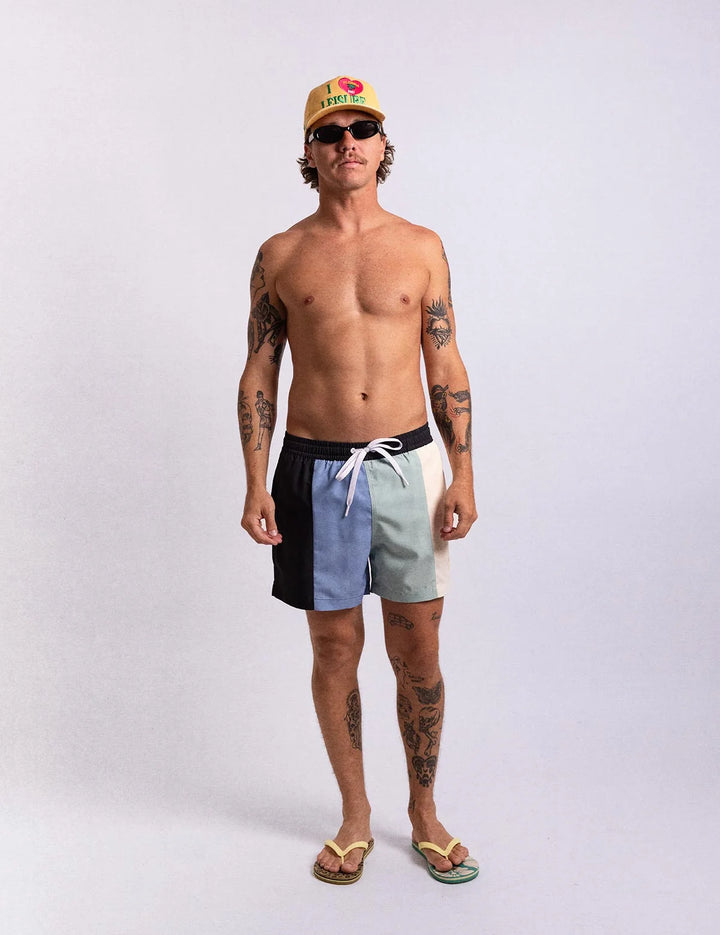 Duvin Men's Panels Swim Short - Blue - Sun Diego Boardshop