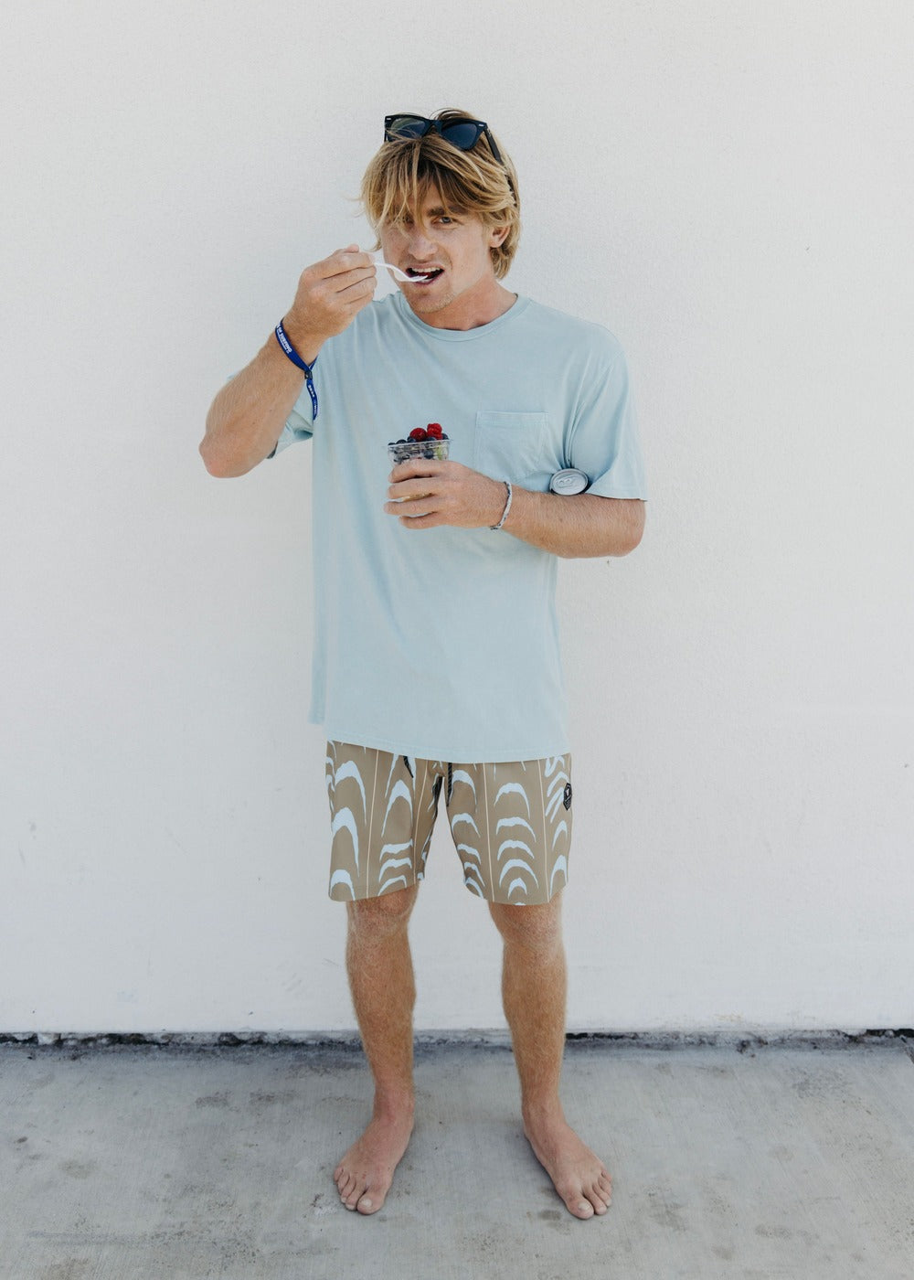 Vissla Monster Stripes 18.5" Boardshort - Dark Khaki - Sun Diego Boardshop