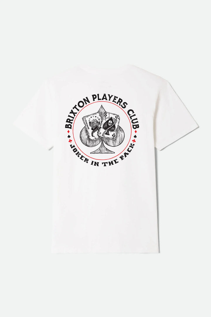 Brixton Men's Vanguard Short Sleeve Standard T-Shirt - White - Sun Diego Boardshop