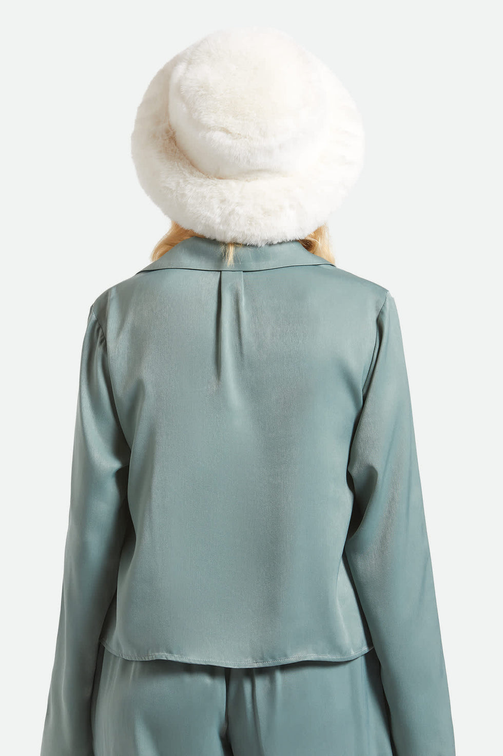 Brixton Womens Dion Packable Winter Bucket Hat - Off White