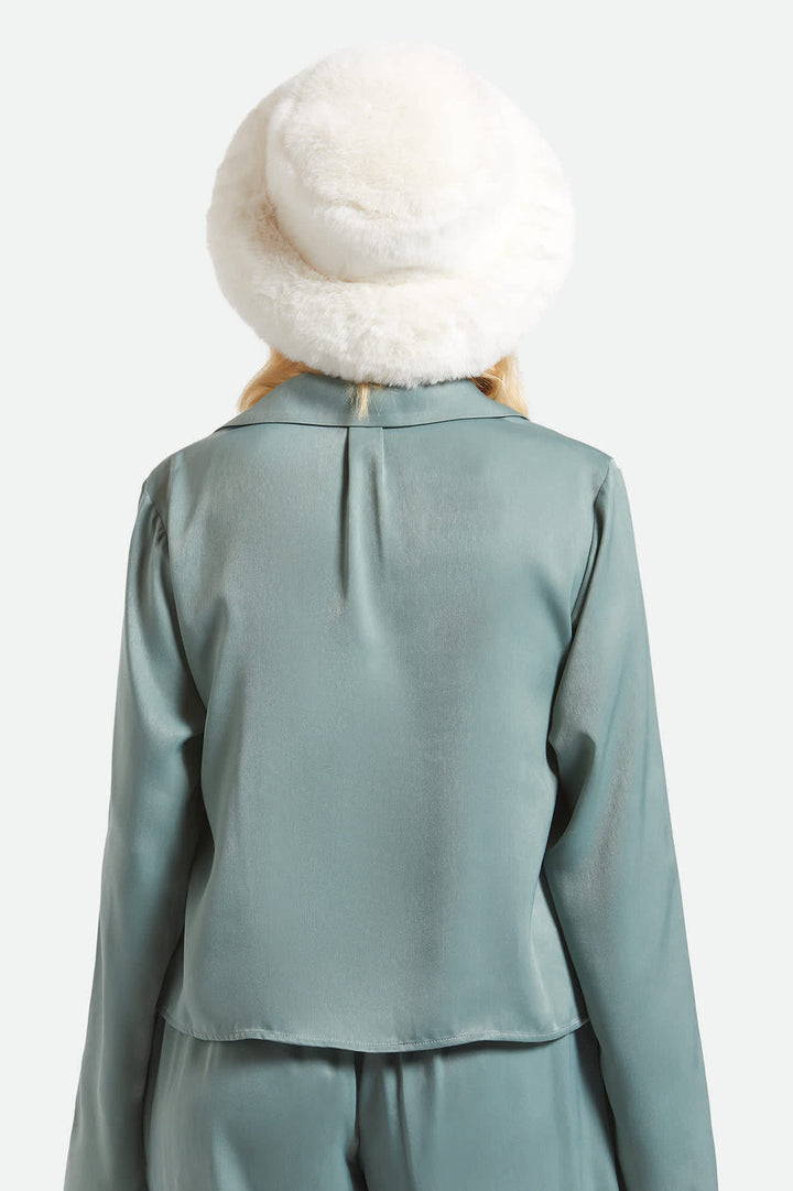 Brixton Womens Dion Packable Winter Bucket Hat - Off White