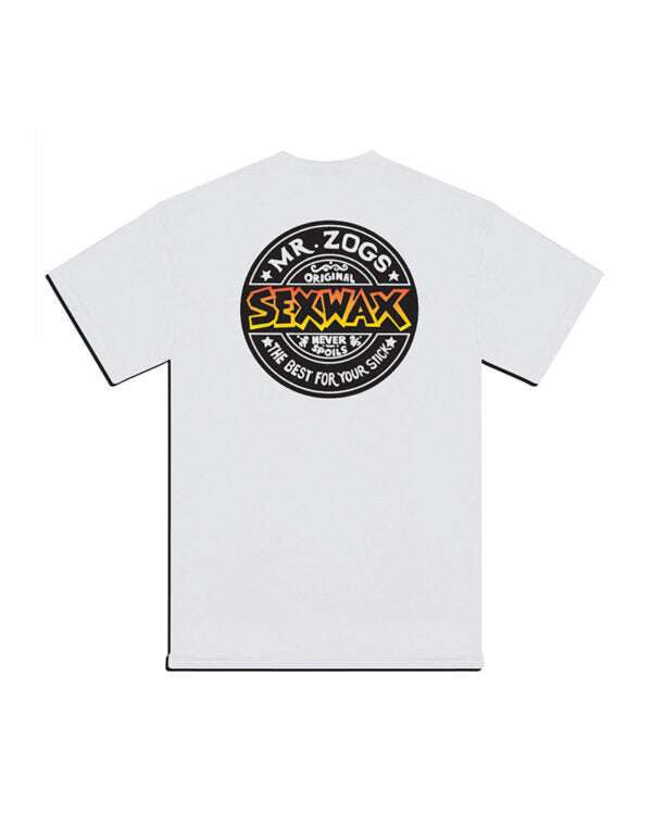 ZOG INDUSTRIES Sexwax Die Cut Men's Short Sleeve Tee - WHITE - Sun Diego Boardshop