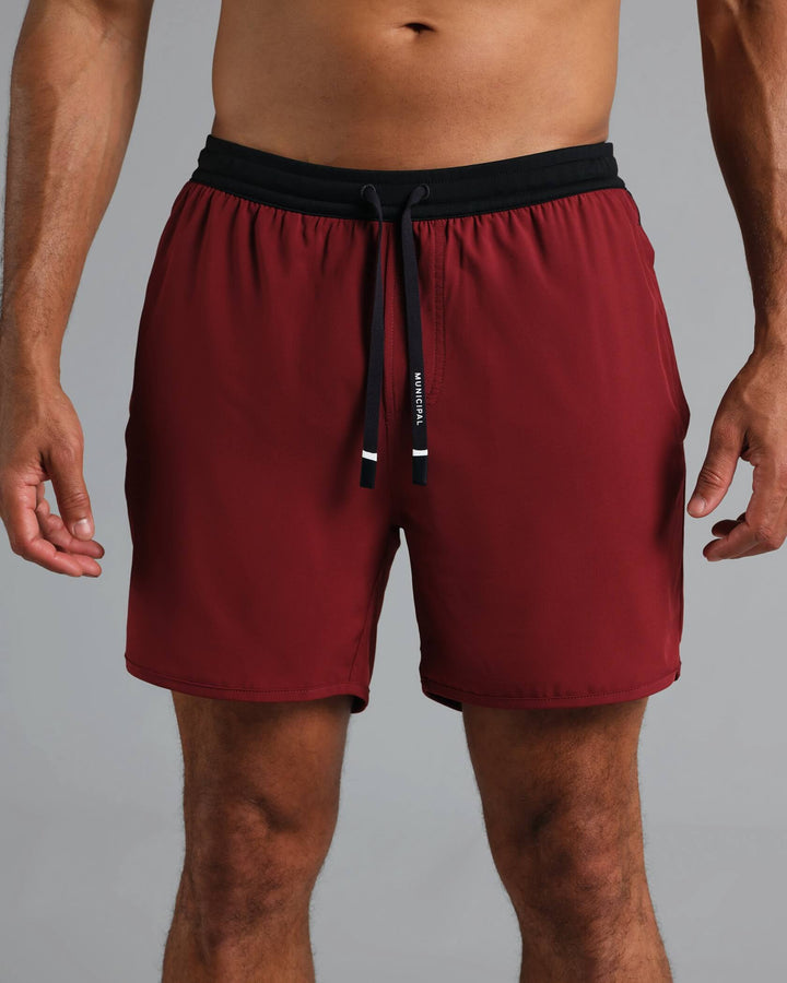 Municipal Daybreak Lined Shorts - CARDINAL BLACK - Sun Diego Boardshop