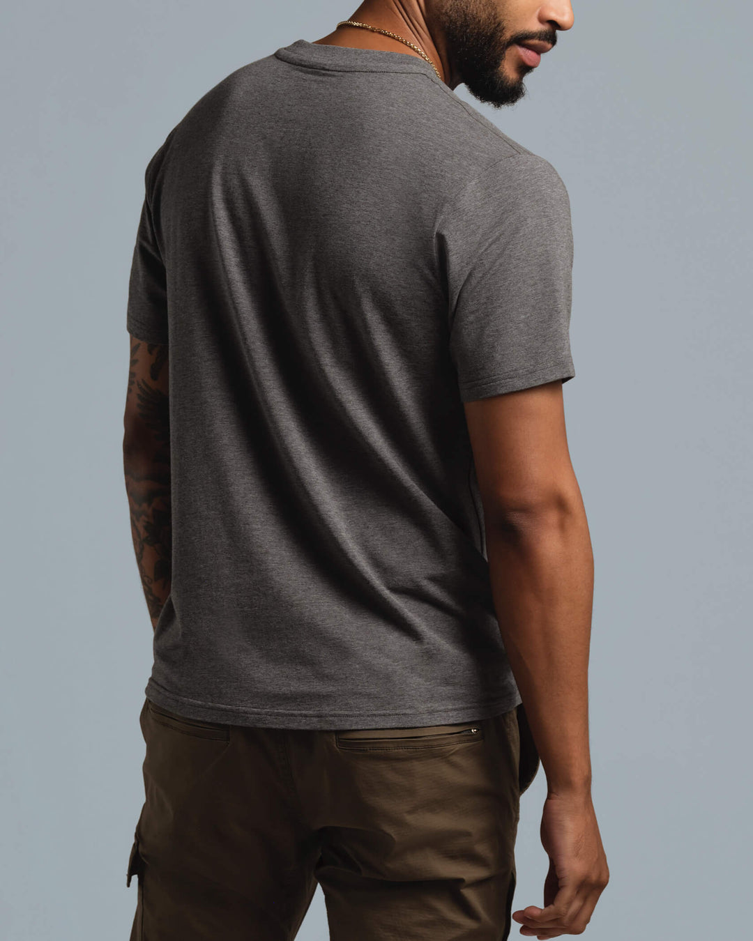 Municipal Enduro Stretch T-Shirt - CHARCOAL HEATHER/BLACK - Sun Diego Boardshop