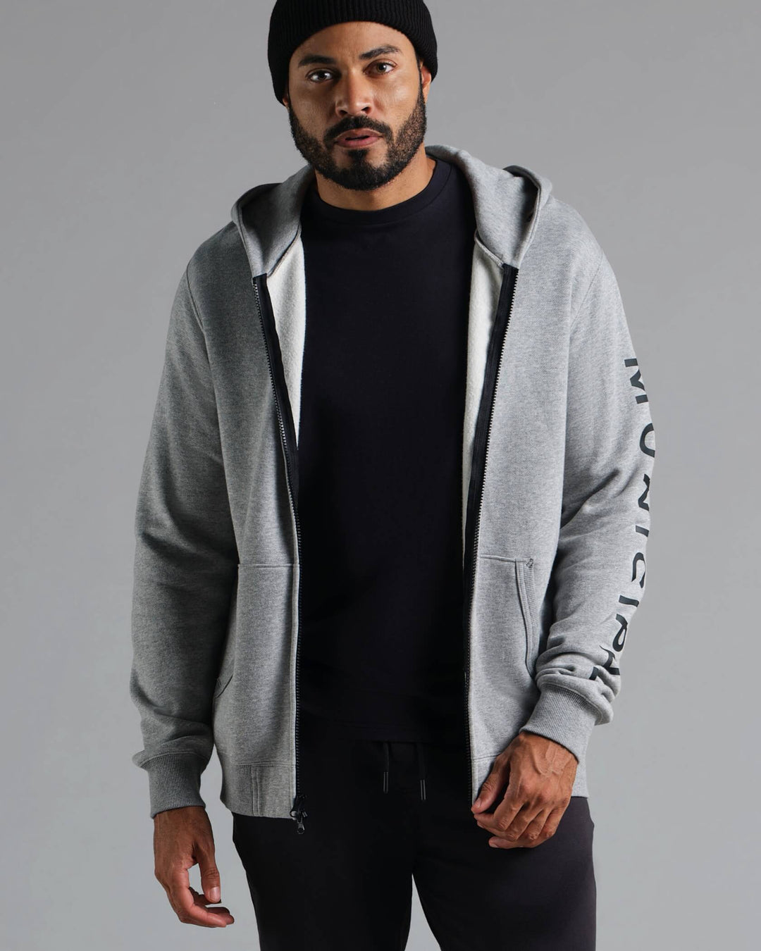 Municipal Gameday Full Zip Hoodie - ATHLETIC GRAY HEATHER - Sun Diego Boardshop