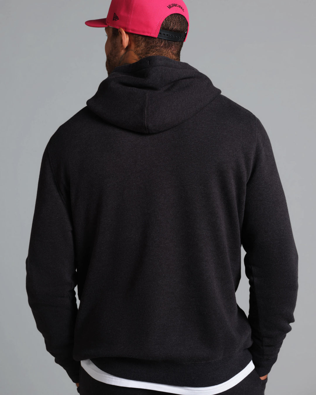 Municipal Gameday Hoodie - BLACK HEATHER/WHITE - Sun Diego Boardshop