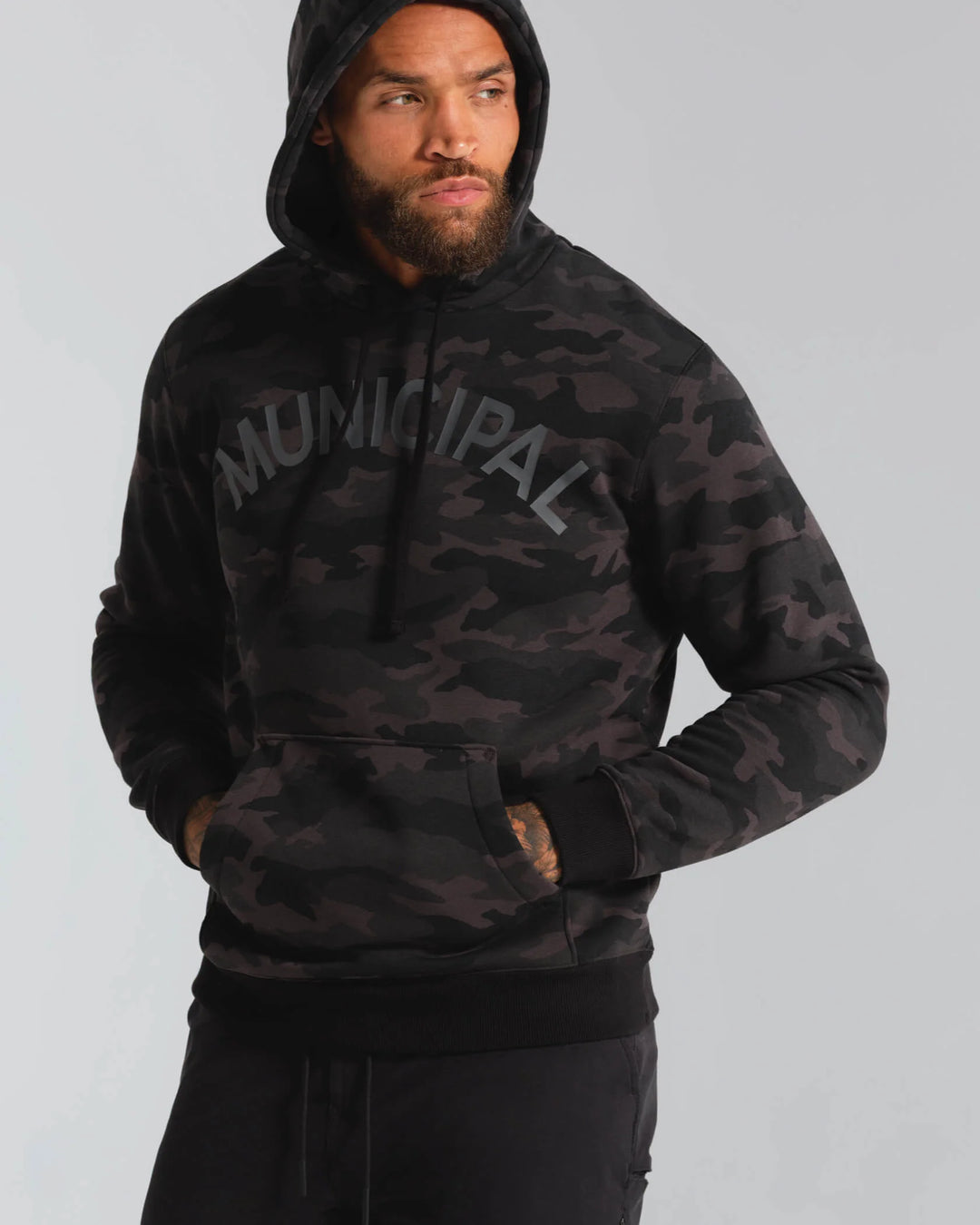Municipal Men's M.OG-330 Hoodie - Night Camo/Charcoal