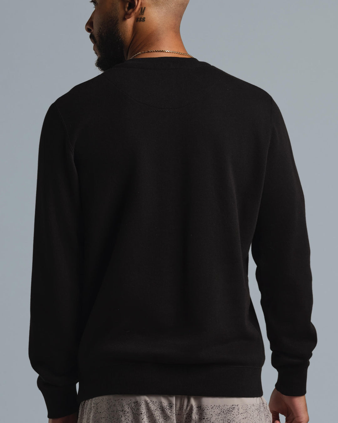 Municipal Origin Fleece Crew - BLACK/WHITE - Sun Diego Boardshop