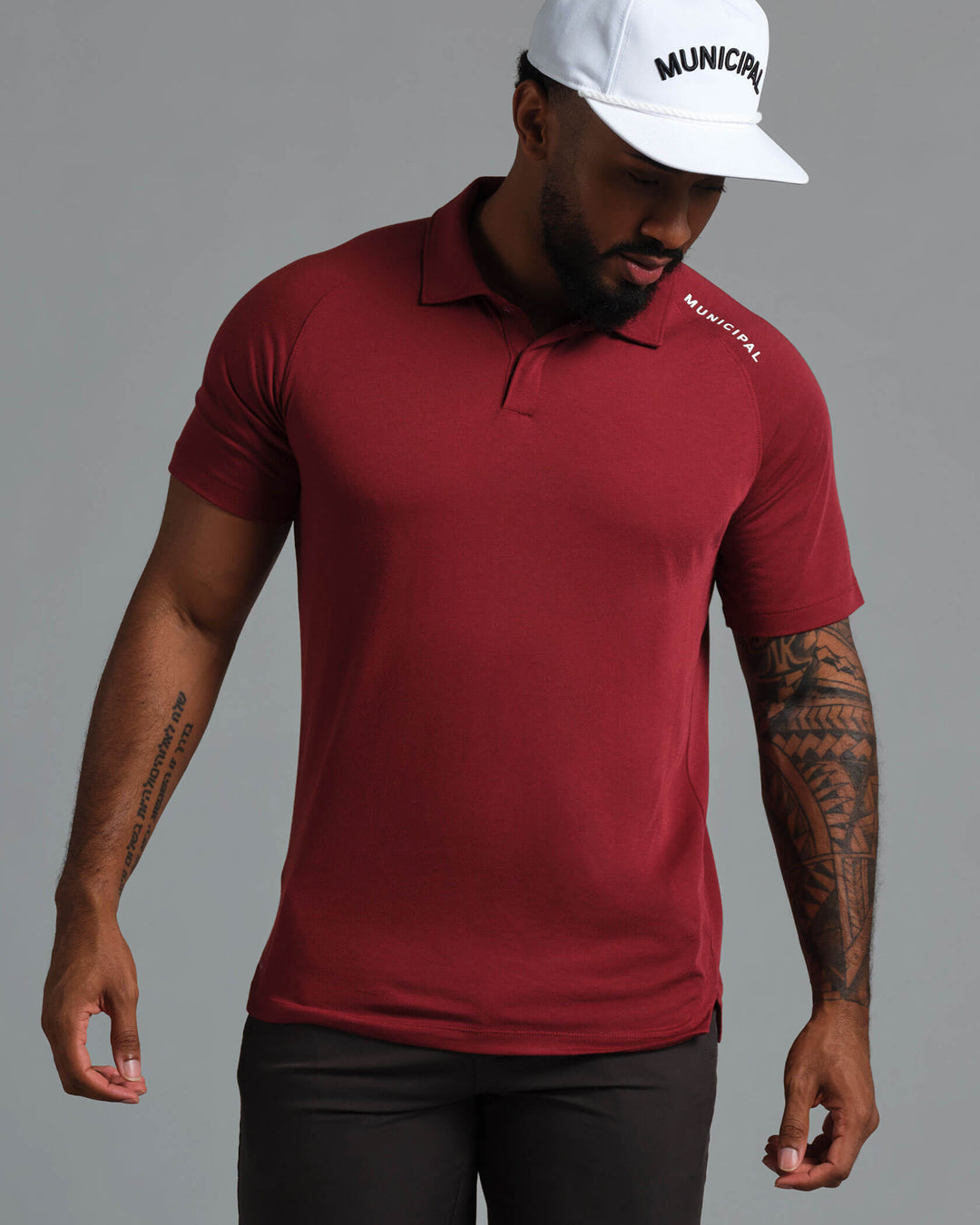 Municipal Sport Tech Polo - CARDINAL - Sun Diego Boardshop