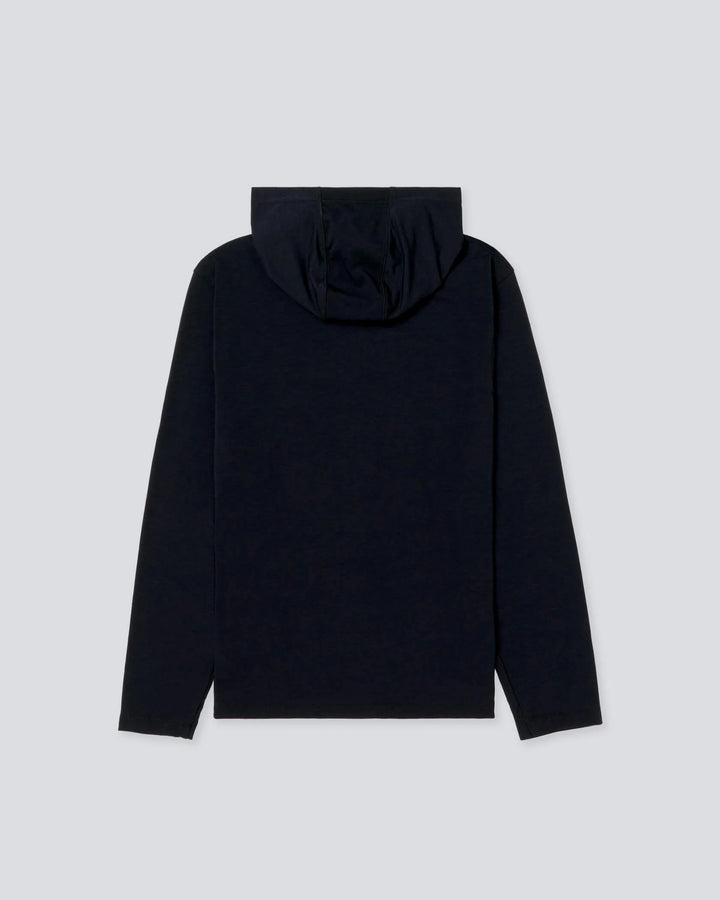 Municipal Men's Sport Utility LS Hooded T-Shirt - Black