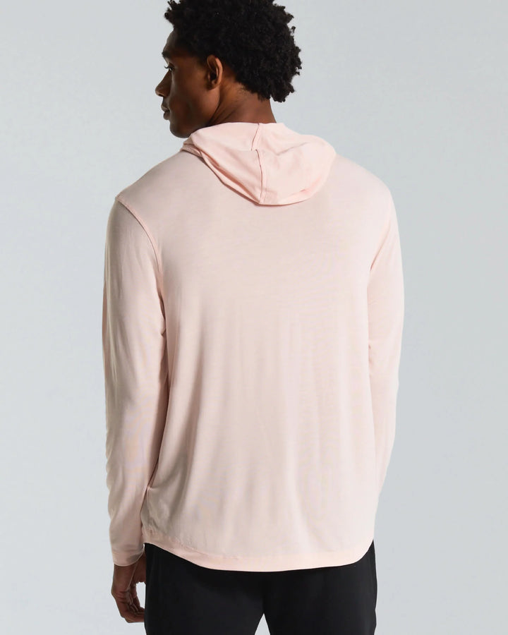Municipal Men's Sport Utility LS Hooded T-Shirt - Blush