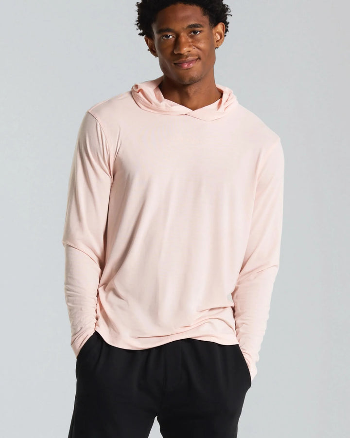 Municipal Men's Sport Utility LS Hooded T-Shirt - Blush