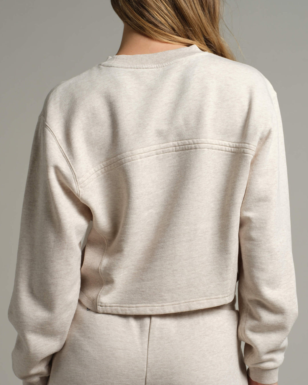 Municipal Women's Hang Back Fleece Crew - STONE - Sun Diego Boardshop