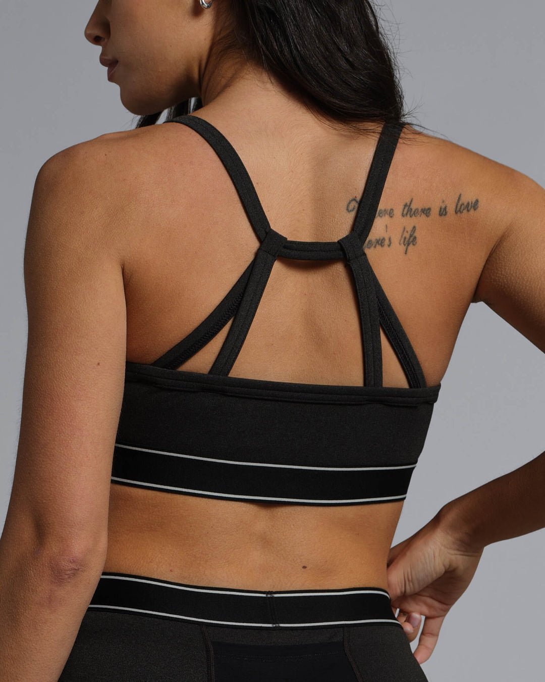 Municipal Women's Motivate Strappy Bra - ASPHALT - Sun Diego Boardshop