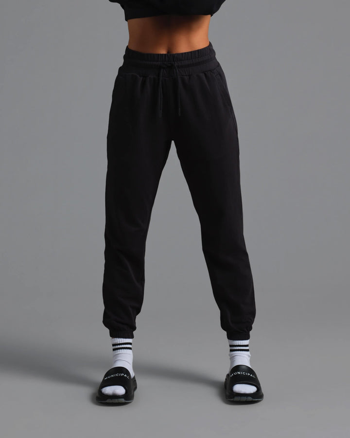 Municipal Women's SuperStretch Joggers - BLACK - Sun Diego Boardshop