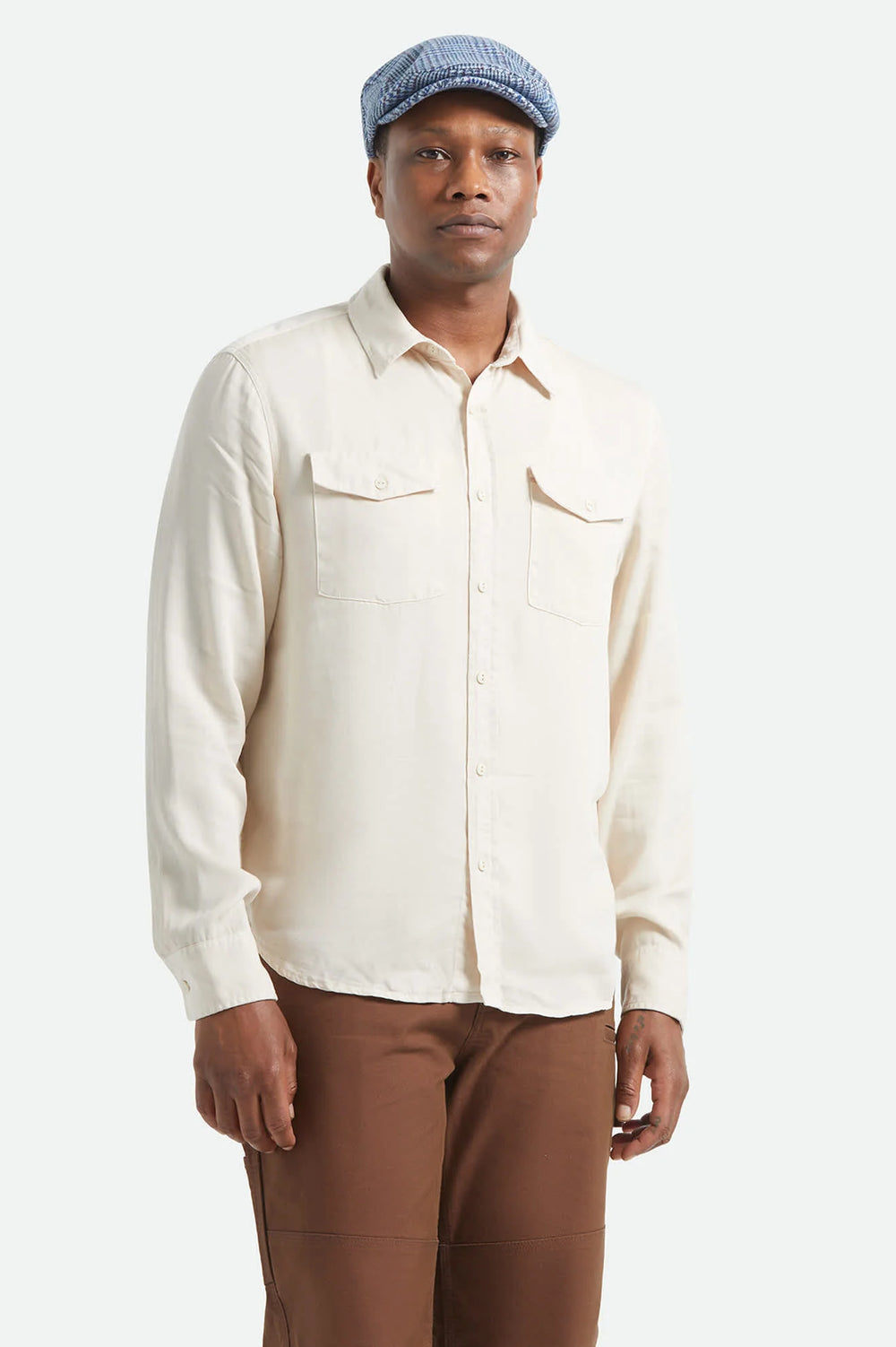Brixton Cool Comfort Wayne Shirt - White Cap - Sun Diego Boardshop