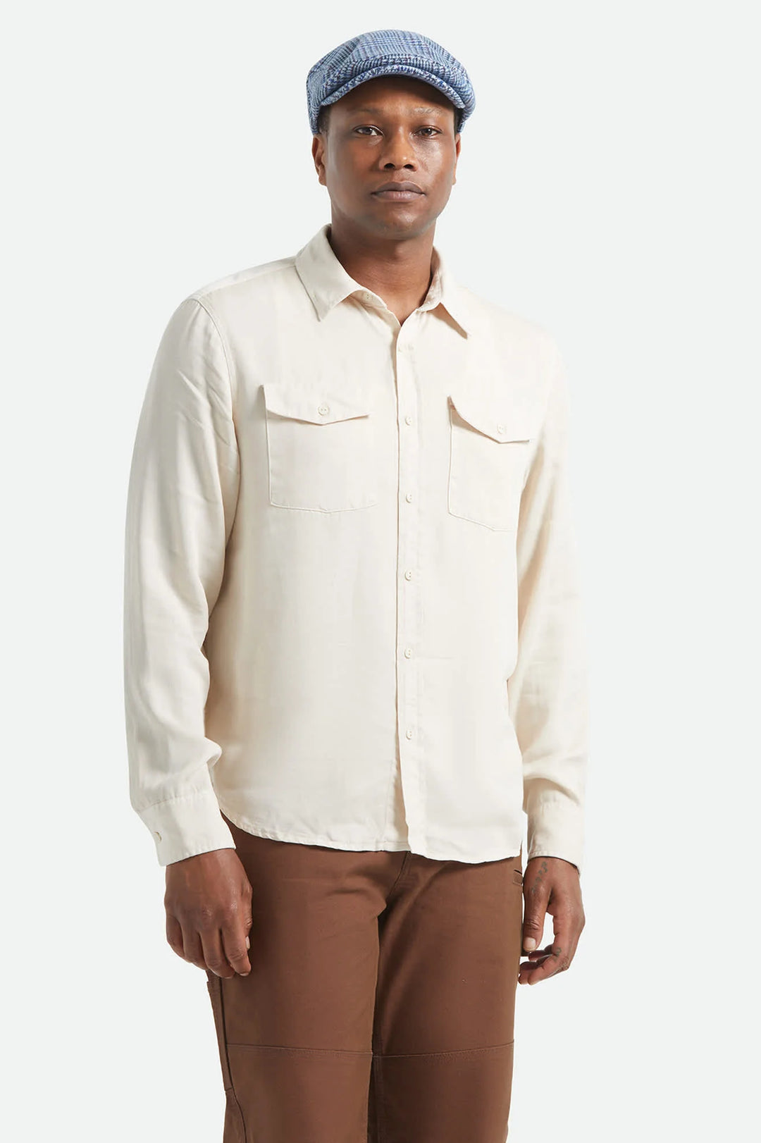 Brixton Cool Comfort Wayne Shirt - White Cap - Sun Diego Boardshop
