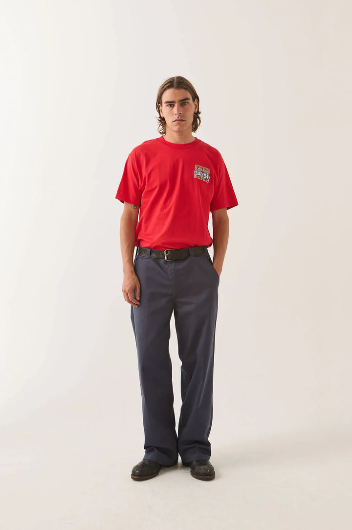 Brixton Men's Ford 4x4 Chrome T-Shirt - Rangoon Red - Sun Diego Boardshop