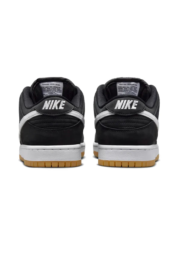 Nike SB DUNK LOW PRO SKATE SHOES - 006 BLACK/WHITE-BLACK-GUM LT BROWN - Sun Diego Boardshop