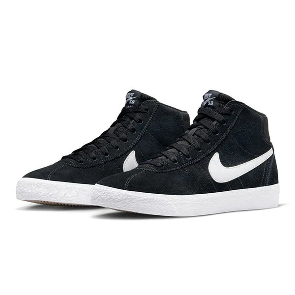 NIKE SB WOMEN'S BRUIN HIGH -BLACK/WHITE/BLACK/GUM LIGHT BROWN - Sun Diego Boardshop