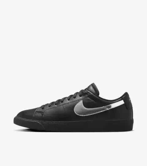 Nike Zoom Blazer Low x Dancer Skateboards - BLACK METALLIC SILVER - Sun Diego Boardshop