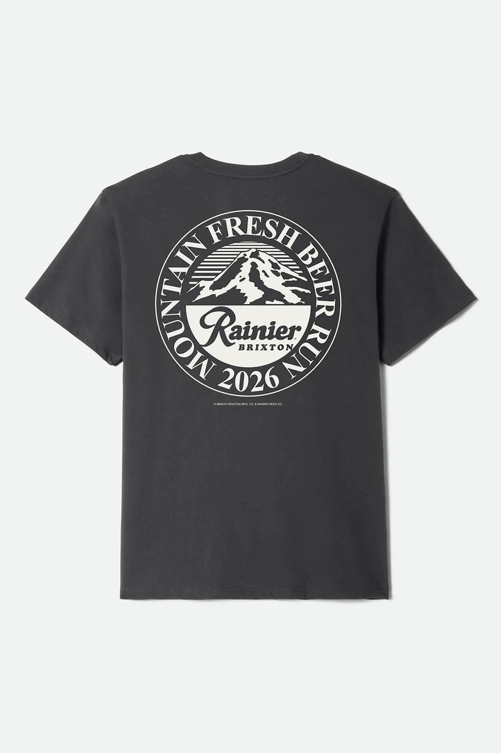 Brixton Men's Rainier Beer Run Short Sleeve Standard T-Shirt - Black - Sun Diego Boardshop