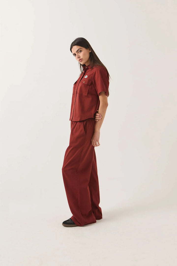 Brixton Women's Mechanics Shirt - Dark Brick - Sun Diego Boardshop