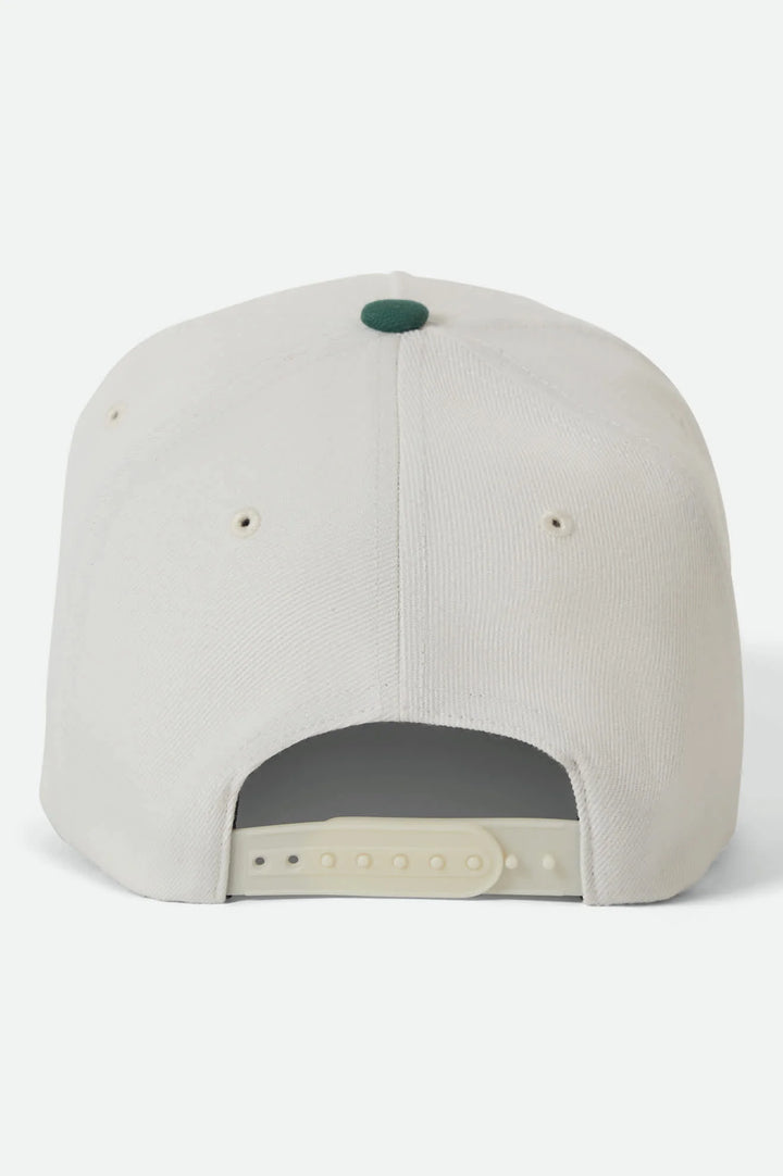 Brixton Men's Linwood NetPlus Snapback - Off White/Primal Green - Sun Diego Boardshop