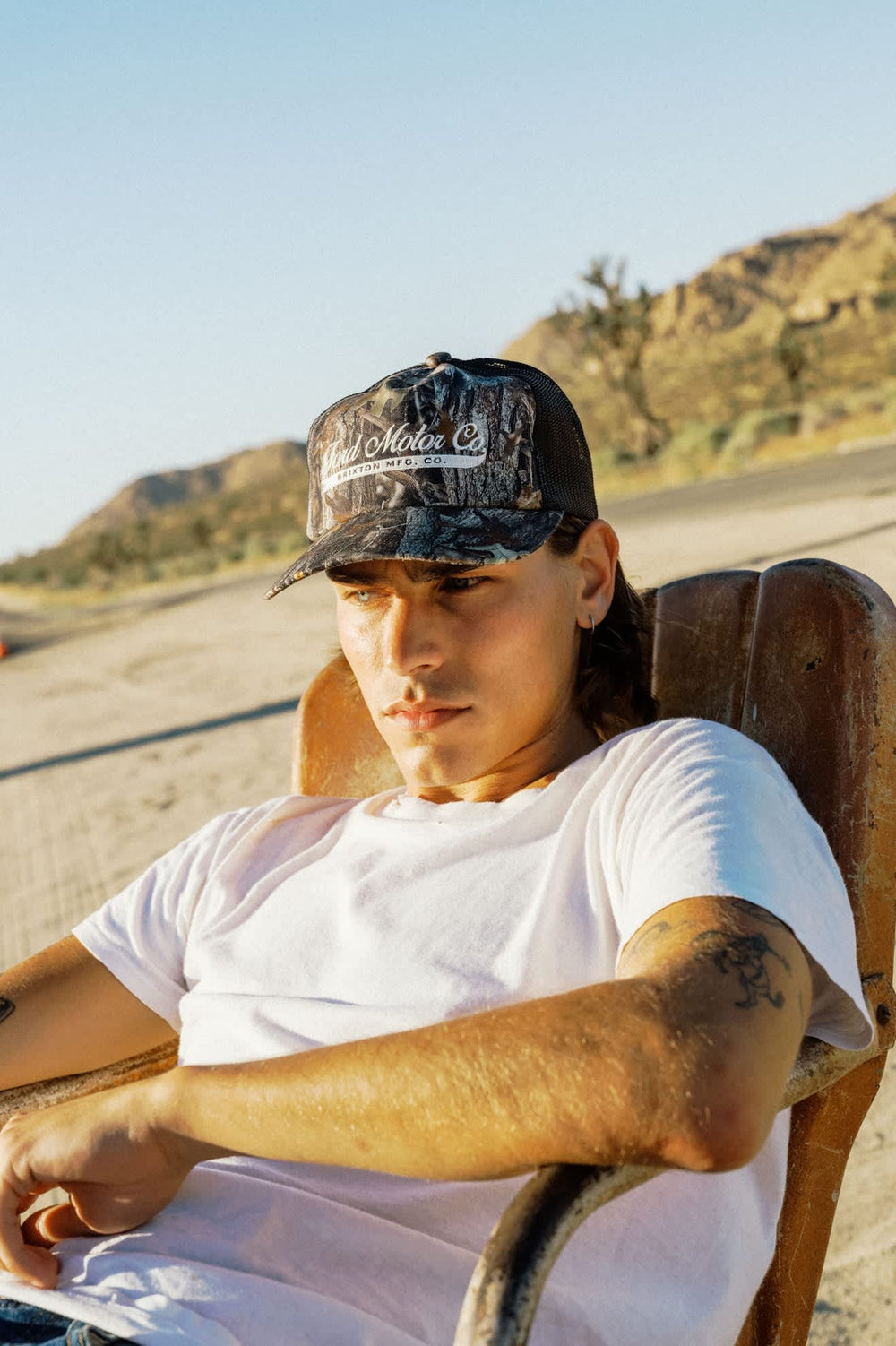Brixton Men's Ford X Brixton Trucker Hat - Boxwood Green - Sun Diego Boardshop