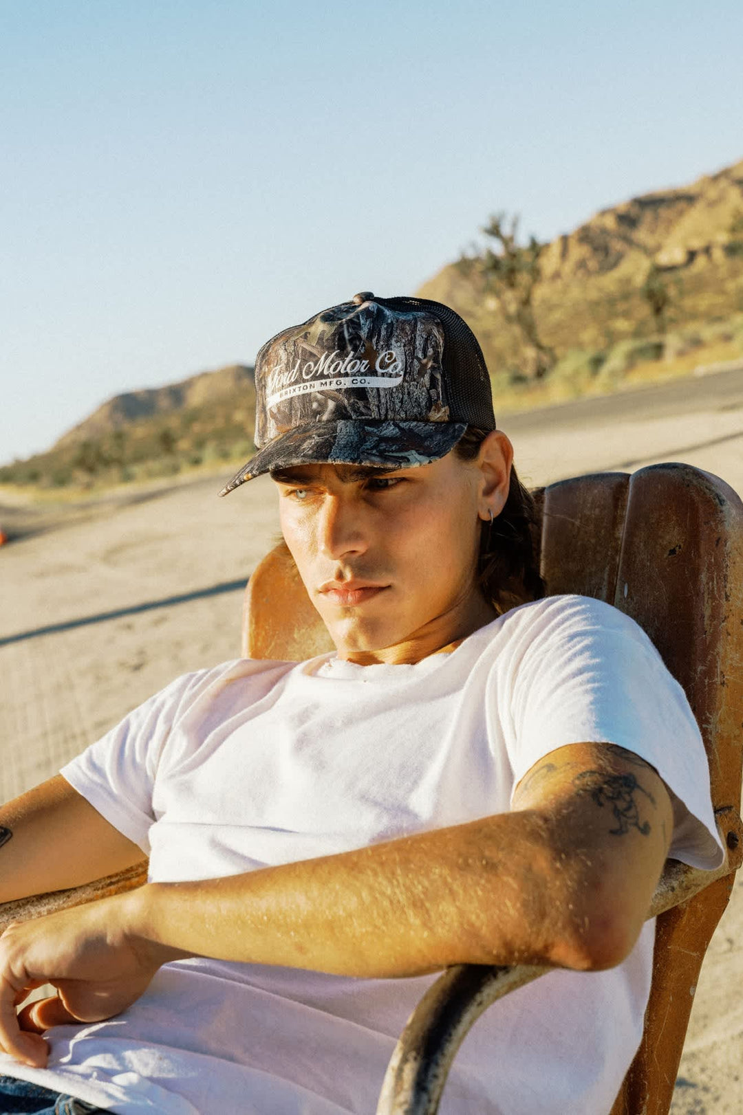 Brixton Men's Ford X Brixton Trucker Hat - Boxwood Green - Sun Diego Boardshop