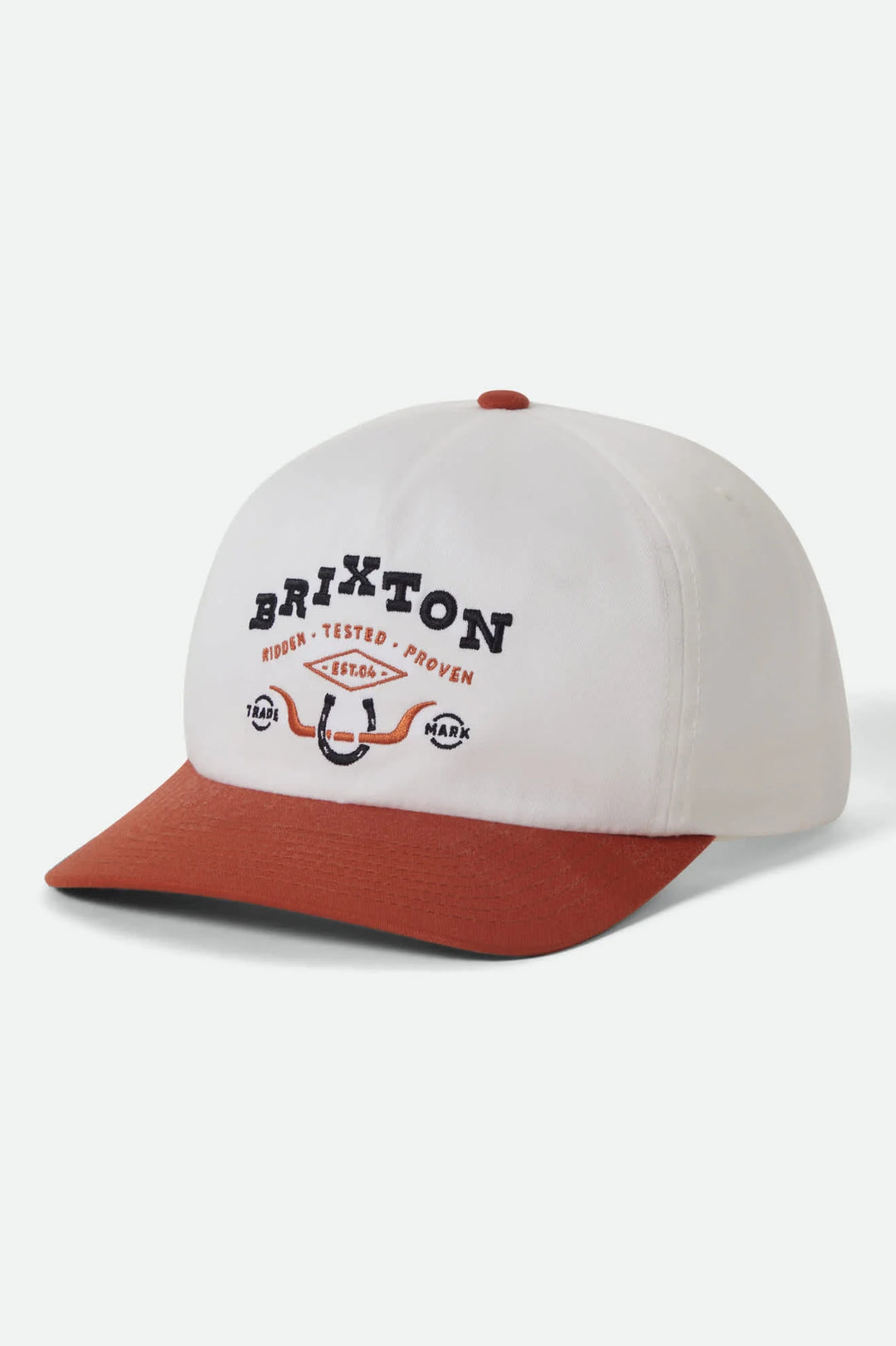 Brixton Men's Beekman Snapback - Off White/Rust