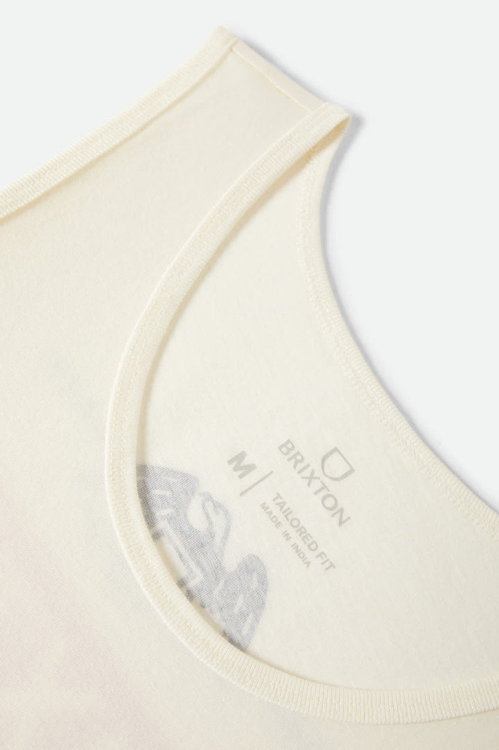 Brixton Men's Pinnacle Tank Top - Off White - Sun Diego Boardshop