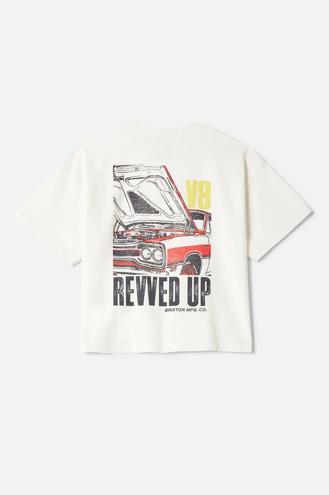 Brixton Women's Revved Up Boxy Crew T-Shirt - Off White - Sun Diego Boardshop