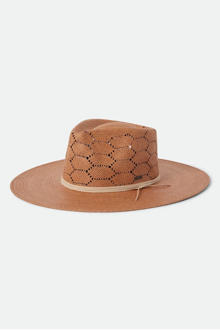 Brixton Women's Porto Straw Fedora - Italian Clay - Sun Diego Boardshop