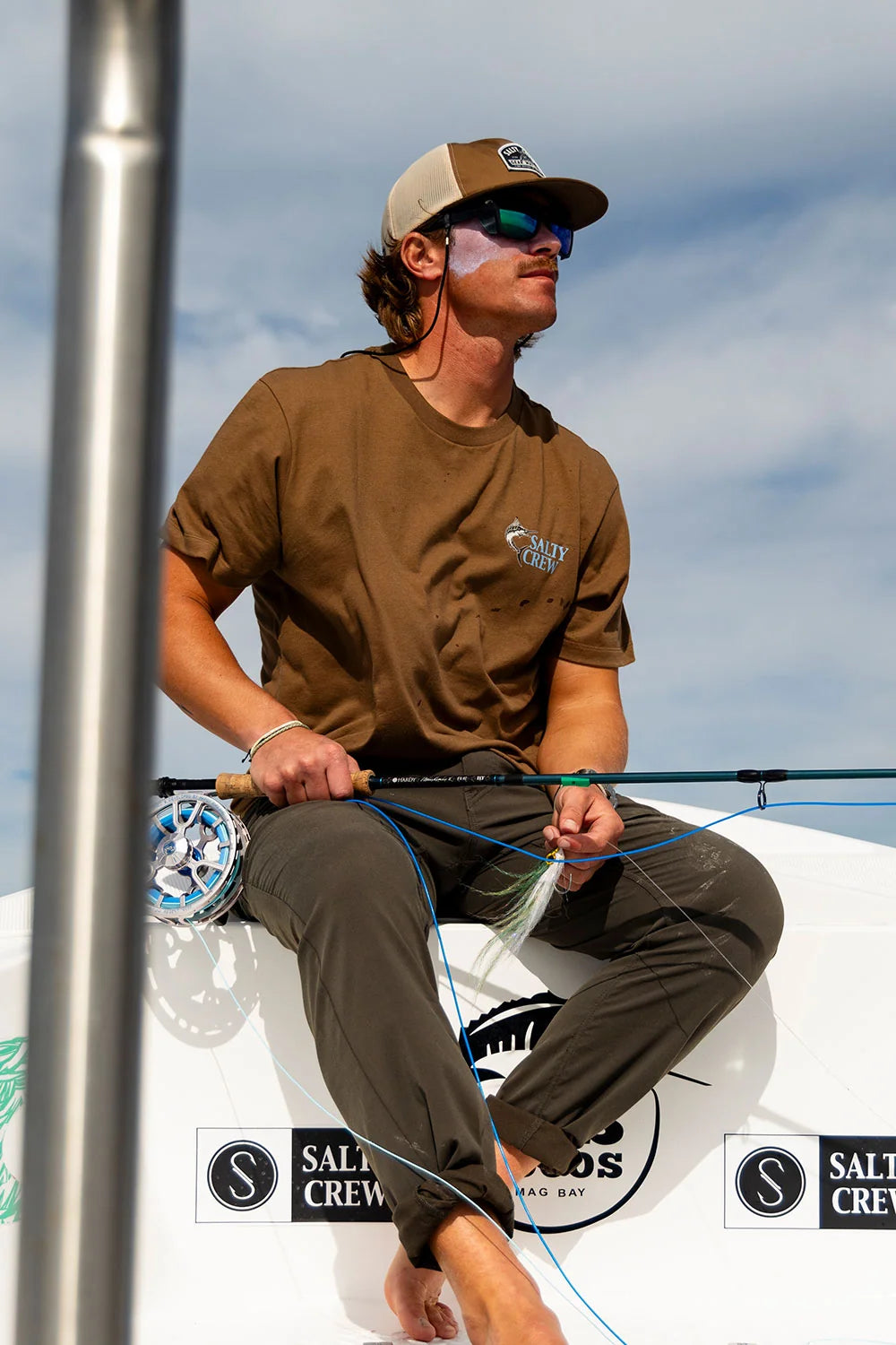 Salty Crew Men's Transom Tech Pant - Washed Brown - Sun Diego Boardshop