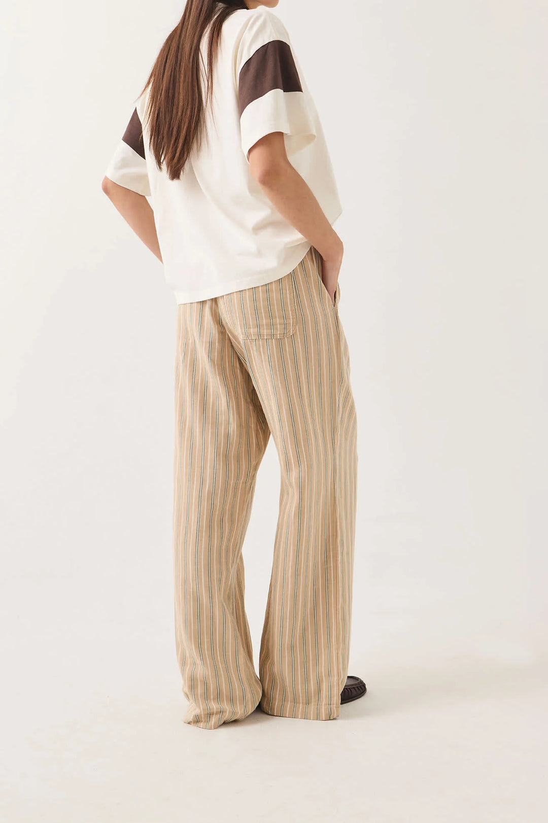 Brixton Women's Lounge Pant - Sand Stripe - Sun Diego Boardshop