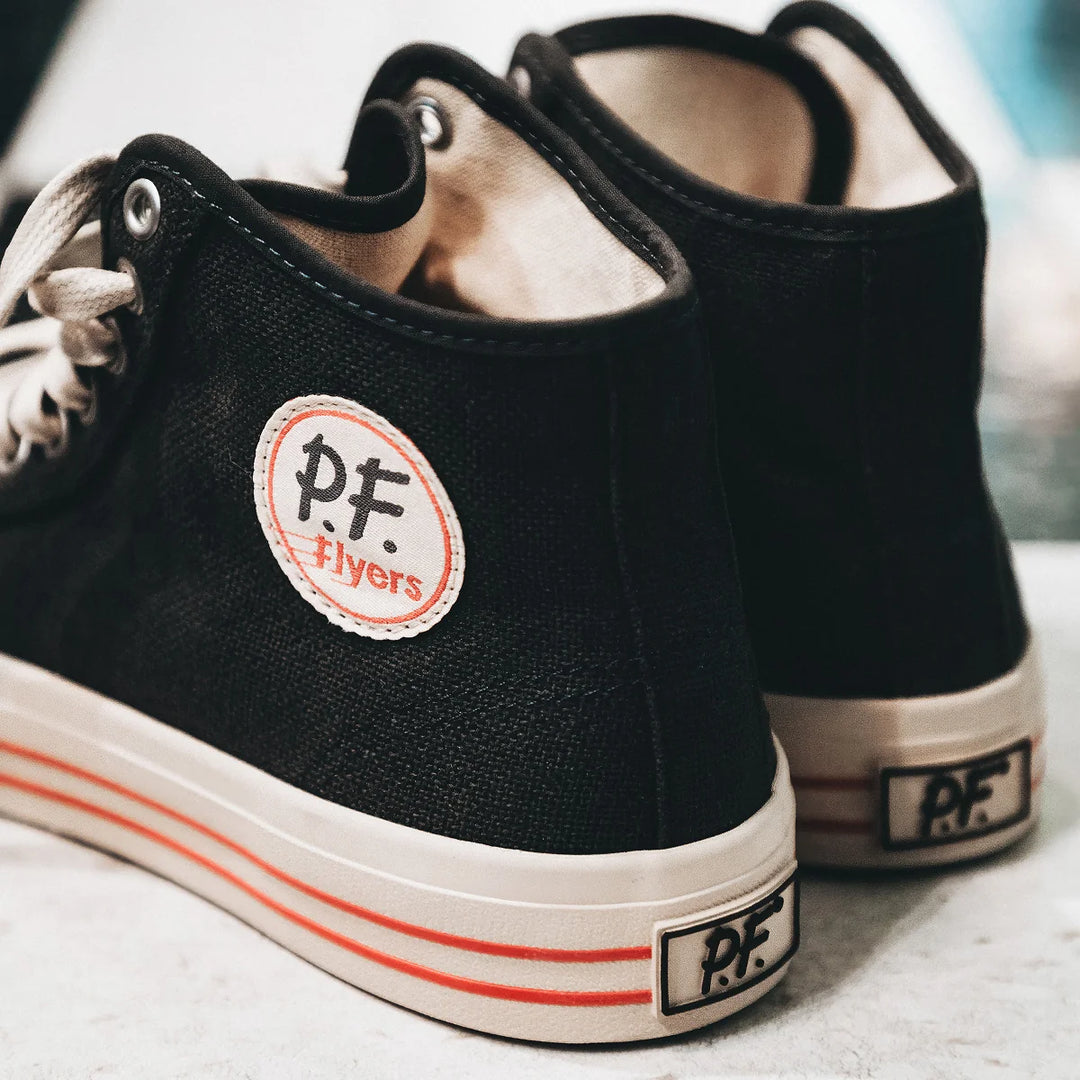 PF Flyers Men's Center Vintage High-Top - Black/Biscotti - Sun Diego Boardshop